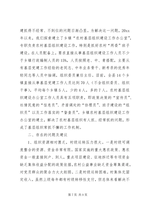 村党支部书记队伍建设工作汇报.docx