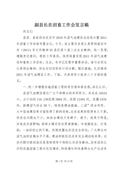 副县长在沼畜工作会发言稿.docx