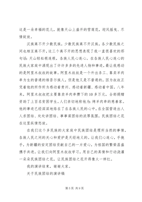 关于民族团结的演讲稿 (3).docx