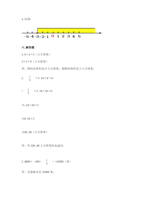 小升初数学期末测试卷附参考答案（满分必刷）.docx