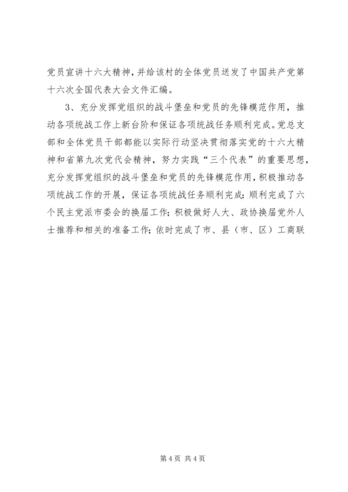 市委统战部党总支先进事迹材料.docx