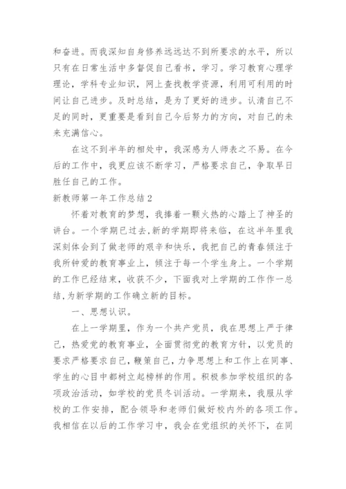 新教师第一年工作总结.docx