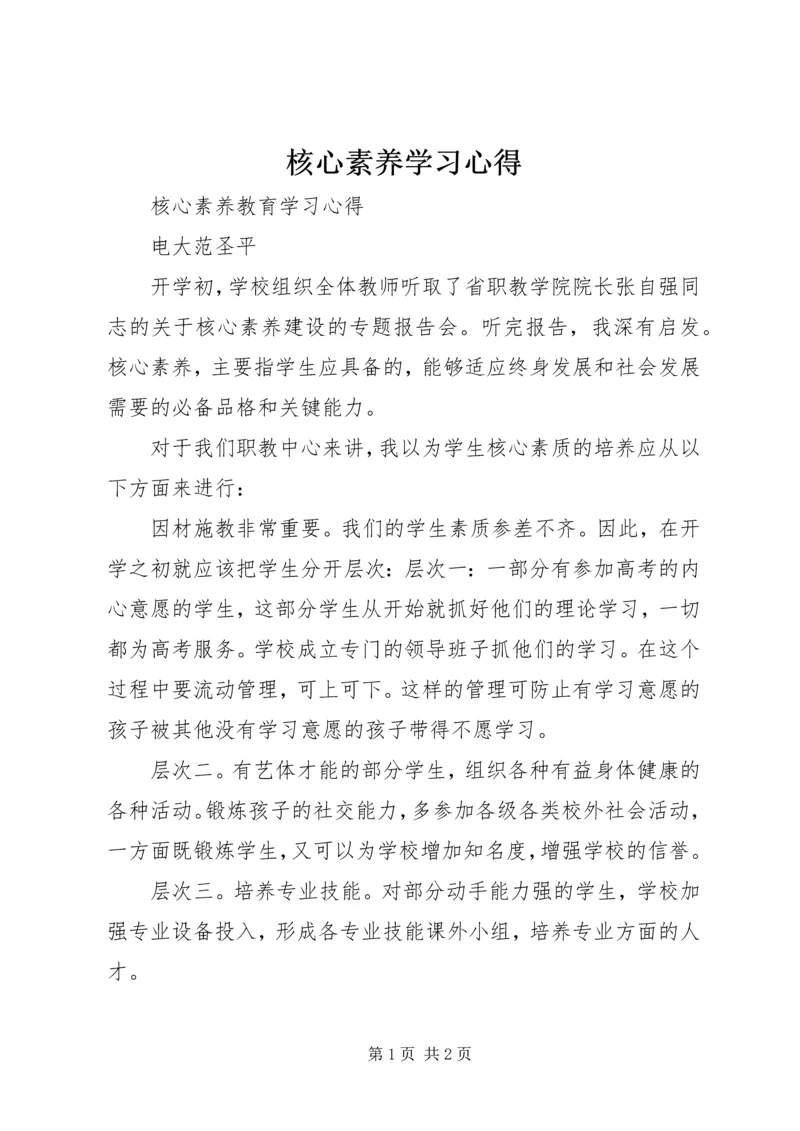 核心素养学习心得 (3).docx