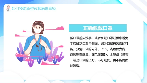 新冠肺炎预防知识班会阳康医护小知识PPT模板