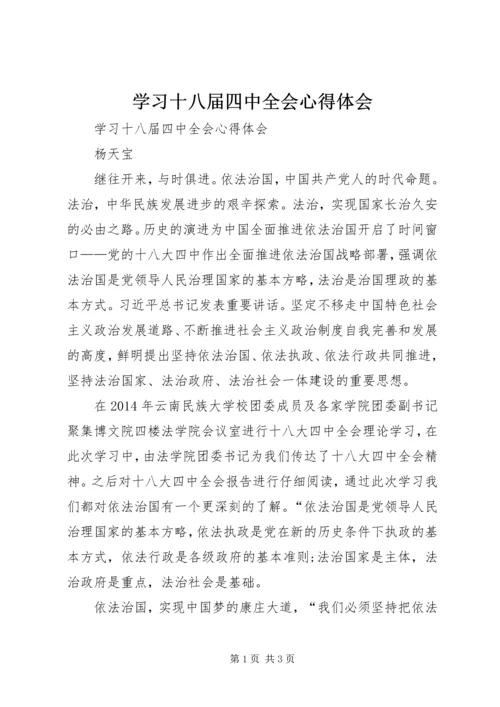 学习十八届四中全会心得体会 (18).docx