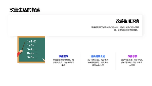 构建绿色校园PPT模板