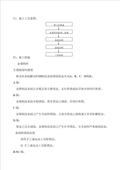 钢结构防腐油漆综合施工专题方案