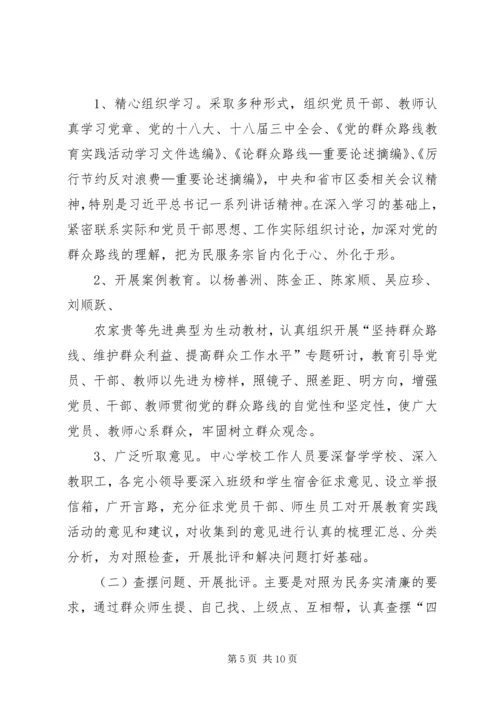学校深入开展党的群众路线教育实践活动 (2).docx
