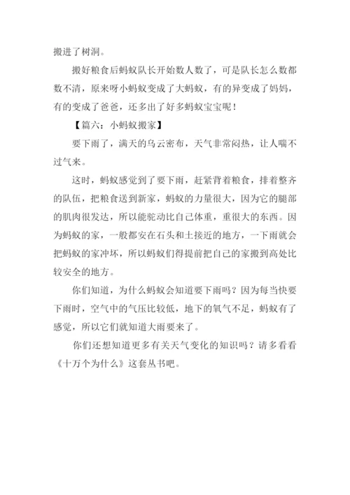 小蚂蚁搬家作文.docx