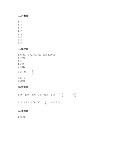 北师大版六年级下册数学 期末检测卷附参考答案（巩固）.docx