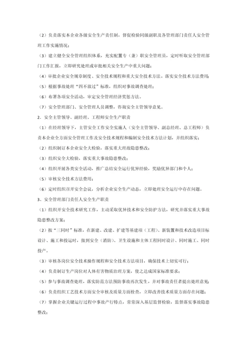 燃气公司运营管理标准规章核心制度.docx