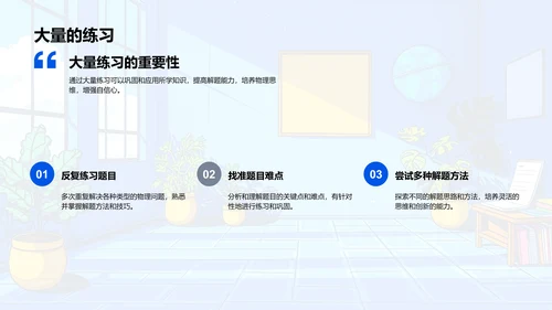 高中物理学习指南PPT模板