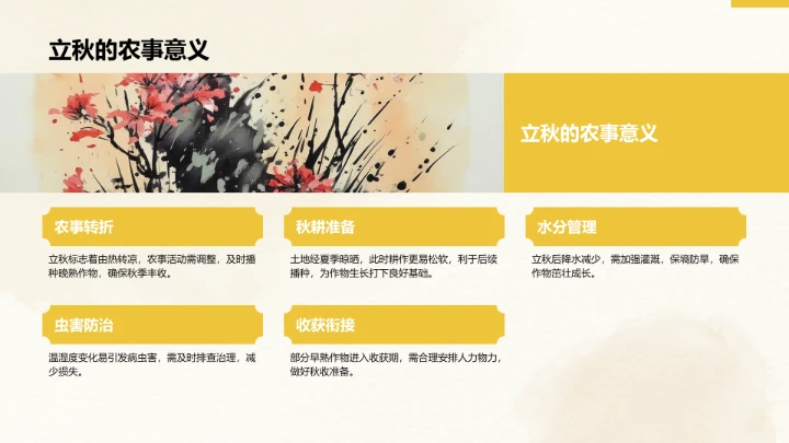 二十四节气立秋PPT模板