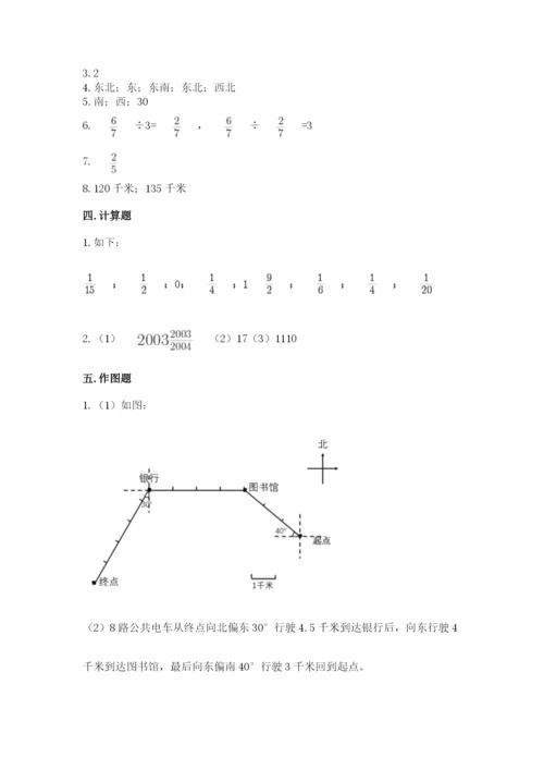 人教版六年级上册数学期中测试卷【学生专用】.docx