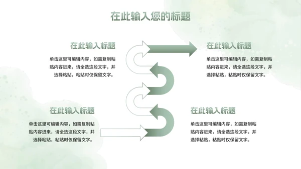 绿色植物小清新高考心理辅导主题班会PPT模板
