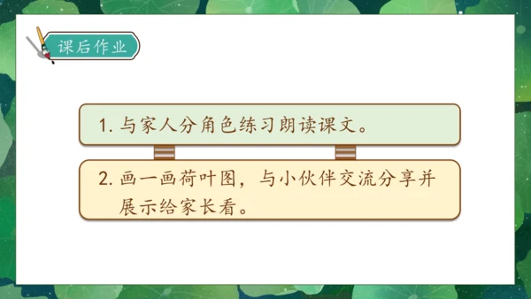 【核心素养】部编版语文一年级下册-12. 荷叶圆圆 第1课时（课件）