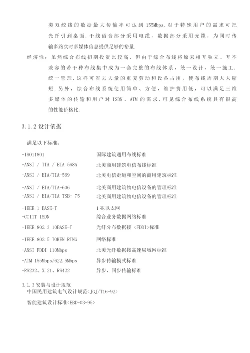 办公楼大厦综合布线设计方案及对策.docx