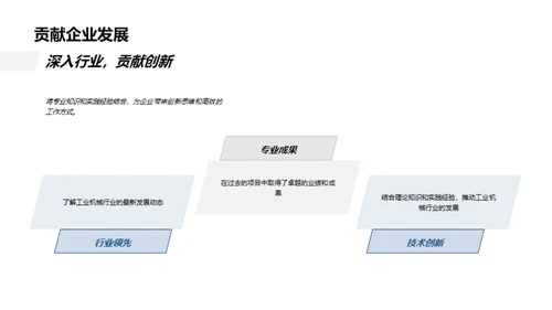 工业机械领域的探索