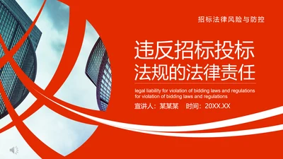 违反招标投标法规的法律责任PPT模板