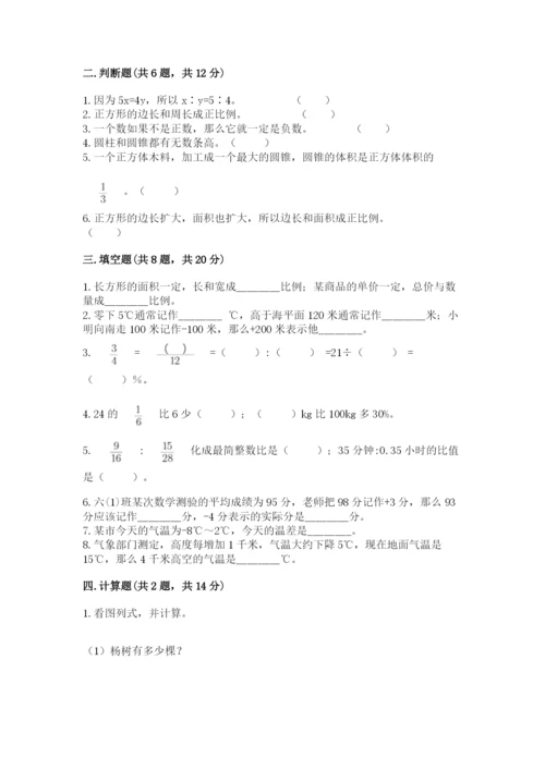 杭州市萧山市六年级下册数学期末测试卷一套.docx