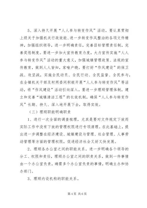 转变干部作风加强行政效能建设方案 (2).docx
