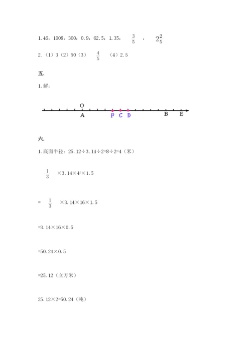 西师大版小升初数学模拟试卷（实用）.docx