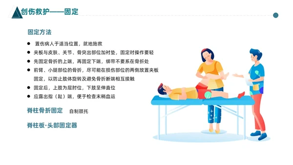 蓝色简约医护人员急救知识课件医疗护理医疗器械通用PPT