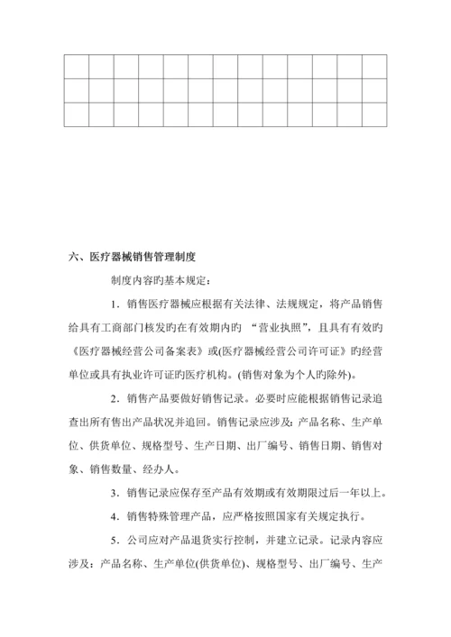 医疗行业器械经营管理新版制度.docx