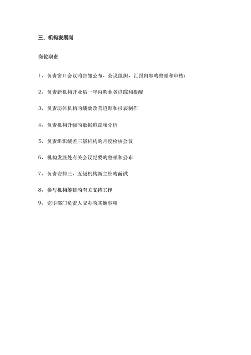 机构发展处岗位说明书.docx