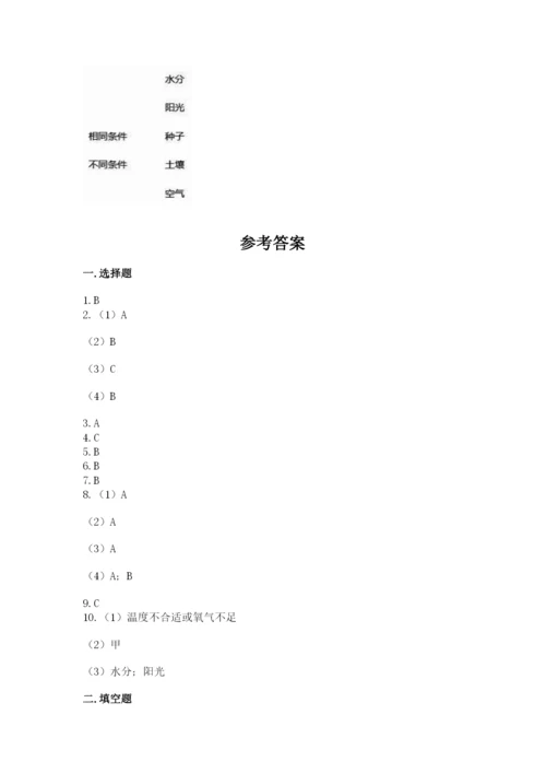 教科版科学五年级下册第一单元《生物与环境》测试卷及答案【最新】.docx