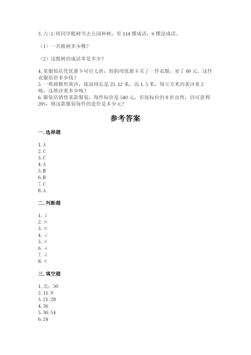 小升初六年级期末试卷（典优）.docx