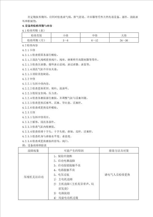 设备维护检修规程20146修改版