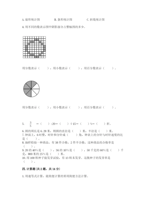2022六年级上册数学期末测试卷（b卷）word版.docx