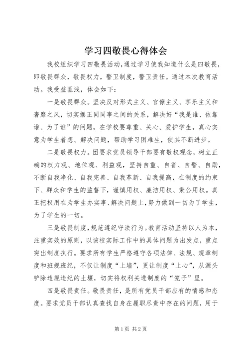 学习四敬畏心得体会.docx