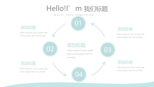 蓝色医疗医学大脑研究动态PPT模板