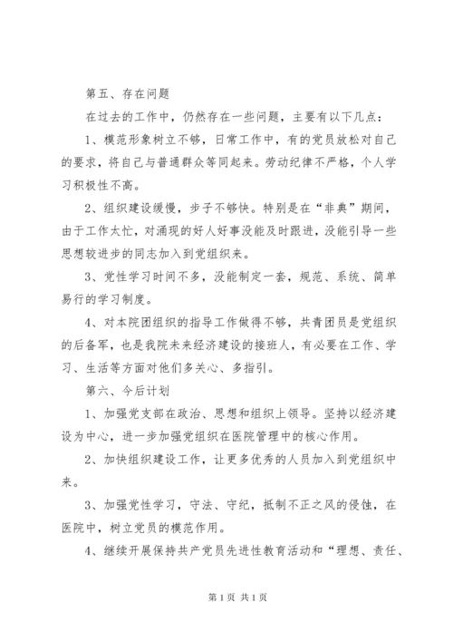 卫生院党支部本届工作总结 (11).docx