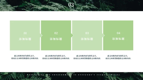 绿色简约大气风世界地球日PPT模板