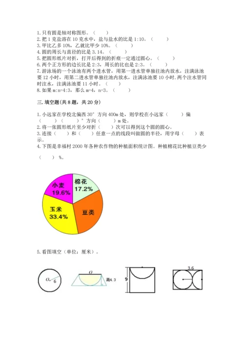 小学数学六年级上册期末考试卷及参考答案【培优a卷】.docx