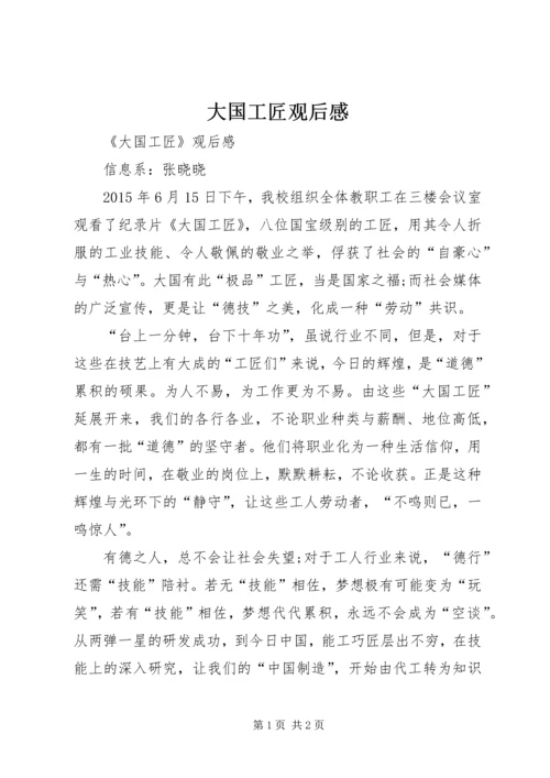 大国工匠观后感_1.docx