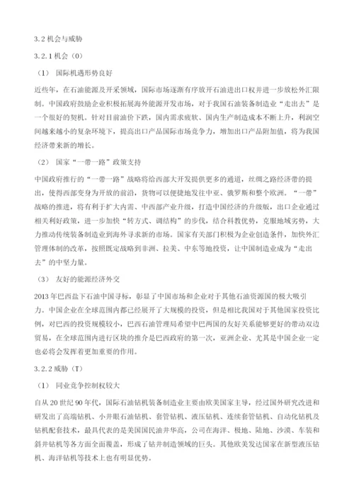 某西部石油装备制造钻机公司对外投资战略分析.docx
