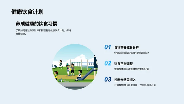数学助力生活问题PPT模板