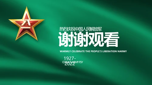 建军95周年八一建军节工作总结PPT
