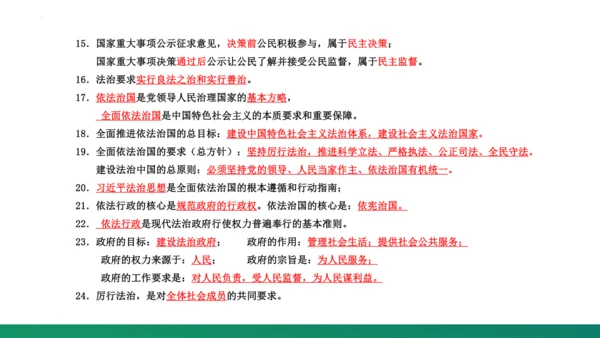 第二单元《民主与法治》复习课件