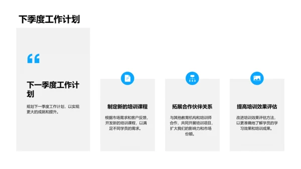 季度工作总结报告PPT模板