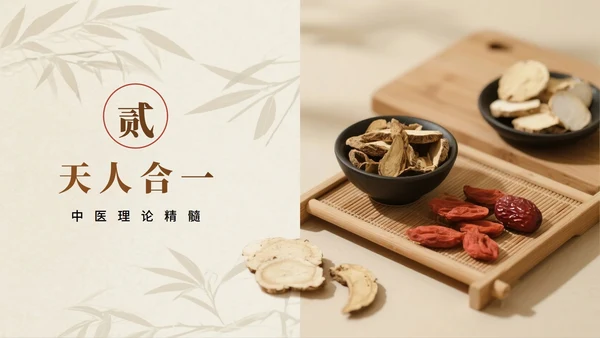 棕色实景简约风中医药传统文化科普介绍PPT模板