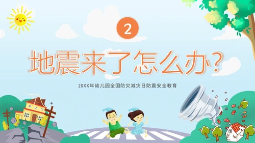 防震减灾5月12日全国防灾减灾日幼儿园防震演练班会PPT