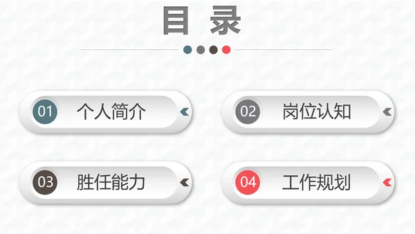 微立体商务风个人工作岗位竞聘通用PPT模板
