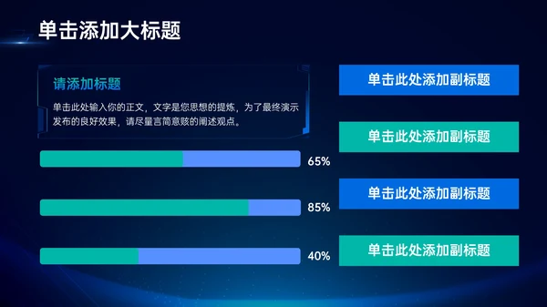蓝色科技风VR数码科技商业计划书PPT模板