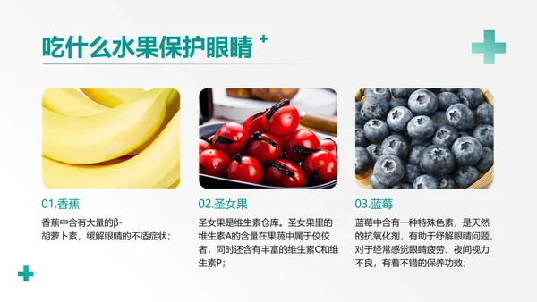 简约风格绿色医疗保健眼睛保护知识科普PPT