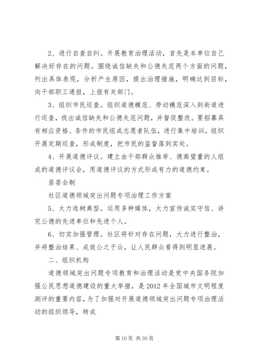 道德领域突出问题专项教育治理计划.docx